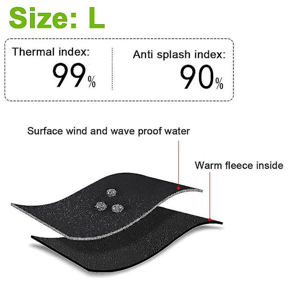 Vattentäta Ski Snow Handskar Herr Dam Vinterisolerade för Snowboard S-xl Black M