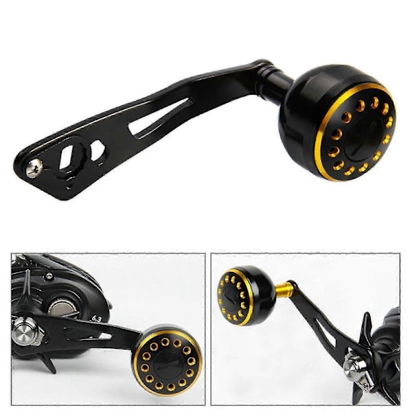 Power Handle 8x5mm Yhteensopiva Quantum Baitcasting -kelan varaosien kanssa Kelan kahva Kalastus - 32mm Musta