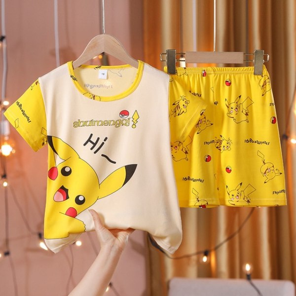 Anime Sanrios Series Kids Kortärmad Pyjamas Set Cartoon Summer style 5 18 (145-155cm)