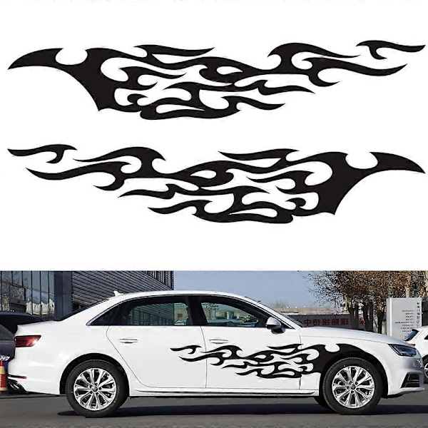 2 KPL/Sarja D-969 Liekkikuvioinen Auton Muokattu Koristetarra