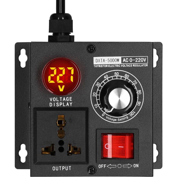 220V 5000W Spenningsregulator – Motorhastighetskontroller – LED Digitalt Display – Overspenningsbeskyttelse