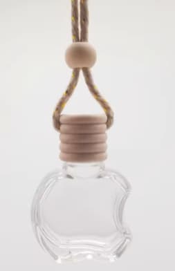 Bilophængende luftfriskerflaske, 10 ml genopfyldelig tom diffuser med flettet reb, lugtfjerner til bil