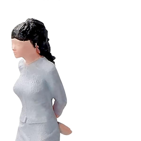 1/64 Miniature Piger Figurer Håndmalet Figur til Eventyrhave Layout