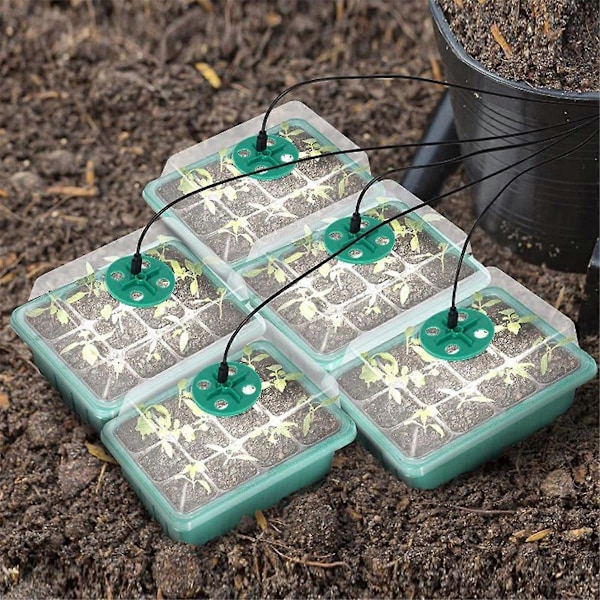 Fortykket Plante Potte med Lys Planteboks Lys med Liten Plante Ventilasjon Ventil