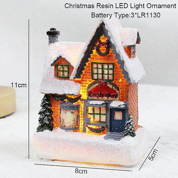 Snögubbe Santa Claus Luftballong Jul Led Ljus Ornament Jul Barn Gåvor Jul Hem Sovrum Dekoration Navidad Noel 2023-B-candy shop