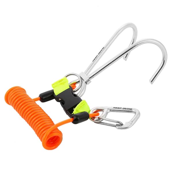 KEEP DIVING Revkrok i rostfritt stål, dyktillbehör för säkerhet (Orange)