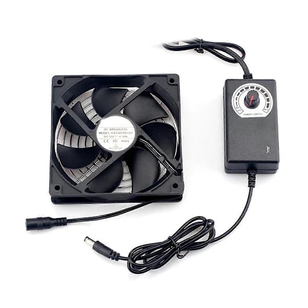 120mm 2700RPM blæser med controller, 12cm 12V BTC server chassis/workstation rack køleplade.