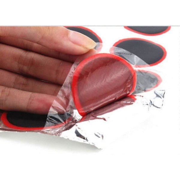 3-pak, Cykeldæk lapper i gummi, Cykeldæk reparationssæt, ca. 48 stykker pr. pakke