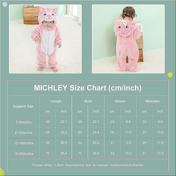 Unisex baby Vinter Höst Flanell Huva Romper Cosplay Jumpsuit Hög kvalitet Cat 2 5 Months