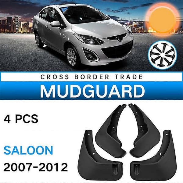 4 stk. Mudflap til 2 2007-2012 Mud Flaps Skærm Sprøjtklap Mudguard Tilbehør