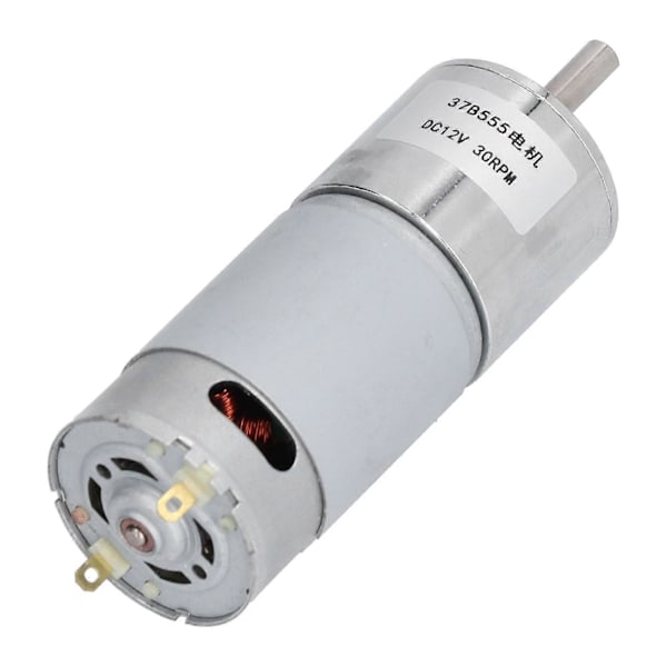 Växelmotor Elektrisk Reduktionsväxellåda Industriella Kontrolltillbehör 30RPM DC12V 37B555
