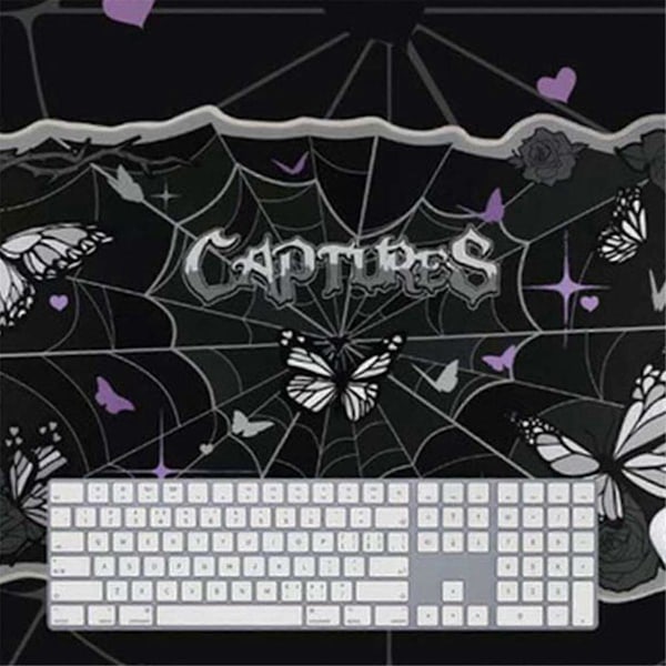 Skrivebordsmatte for tastatur og mus, stor spillmatte musematte bryter PC datamaskin bærbar PC kontorbord P
