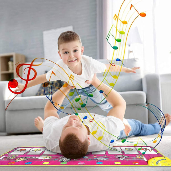 Tlmccf Toy Piano Mat Dansmatta Piano Keyboard Piano Mats, Music Mats Touch Musikmatta För Baby Toddler B