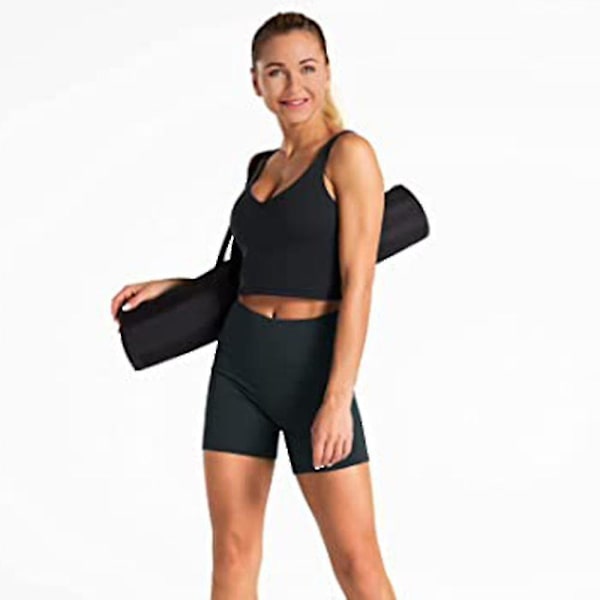 1 st Kvinnors yogashorts med hög midja med sidofickor Magkontroll dark gray