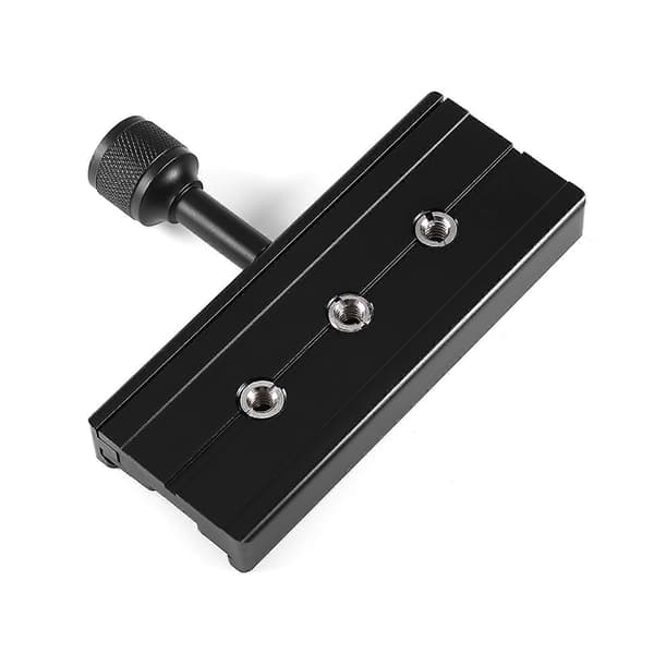 Sort QR-120 Klemmeadapter til Quick Release Plade 1/4\" 3/8\" til Arca SWISS RSS Tripod