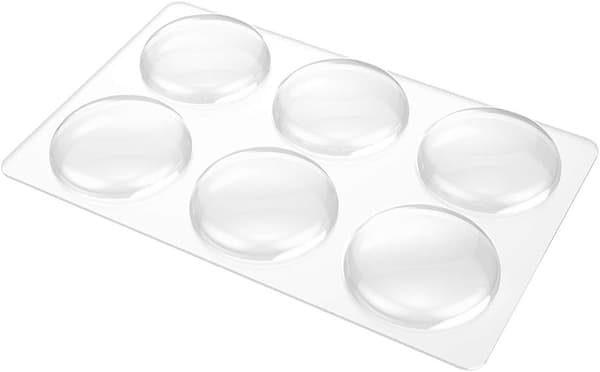 Dörrknopp Väggskydd - Transparent Rund Mjukt Gummi Väggskydd