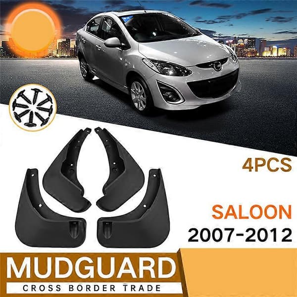 4 stk. Mudflap til 2 2007-2012 Mud Flaps Skærm Sprøjtklap Mudguard Tilbehør