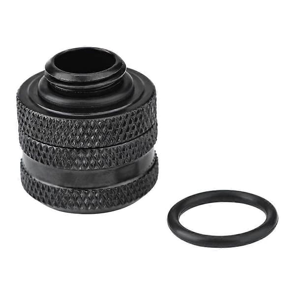 Vandkølingskompressionsfitting til stift akrylrør 10 * 14mm (Sort)