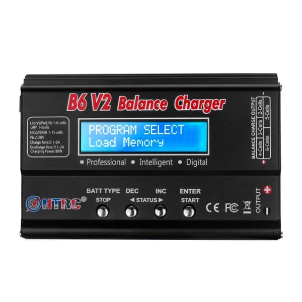 HTRC b6v2 B6AC LIPO batterilader Flyvemodellader Batterilader