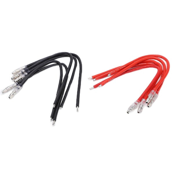 10st RC Motorkabel Hållbar Mjuk Bryts Inte Lätt Pålitlig Kulkontakt Förlängningskabel för Borstmotor