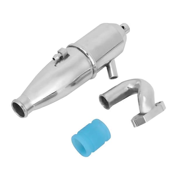 Aluminium Sideudstødningsrør til 1/10 HSP RC Nitro Buggy Bil Dele Lastbil Motor Dele