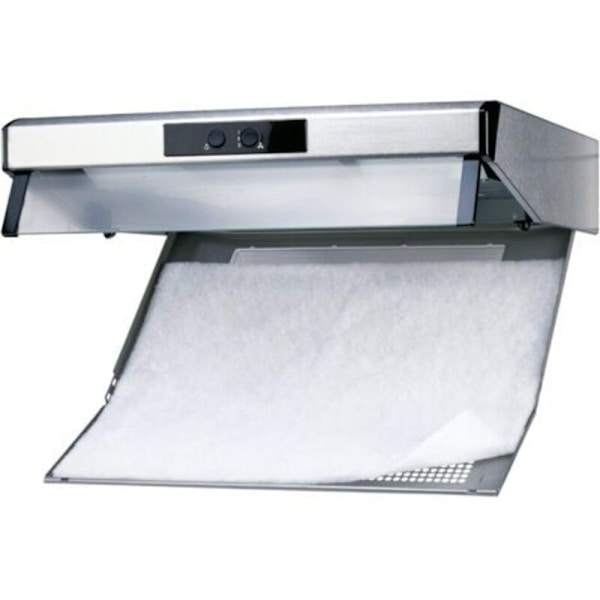Fettfilter til ventilator - 43x45. Hvit