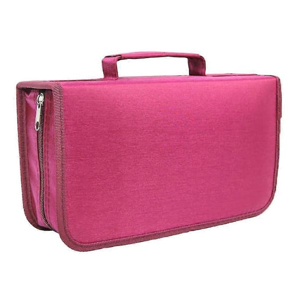 Cd Dvd Etui Holder Organizer Spil Disk Wallet Holder Dvd Opbevaringstaske Rød