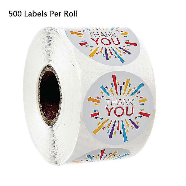 500 stk/rull Rundt Takk-klistremerke For Forseglingsetikett Scrapbooking Juledekor