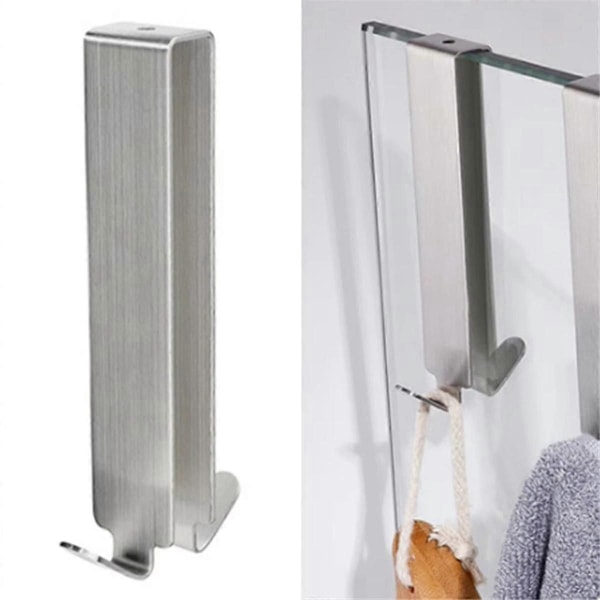 Dobbeltkroge Håndklædekroge Moderne Håndklædekroge Til Badeværelse Til Glasvæg Anti-forvrængningsdesign Langvarig Ydeevne