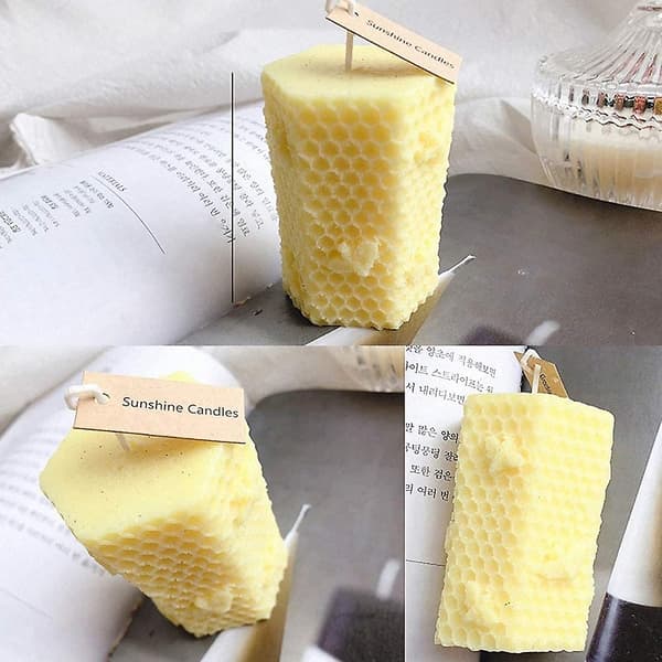 3D Bie Honningkake Lysformer Bikube Silikonform For
