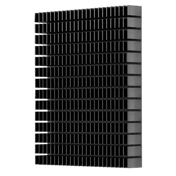 Køleplade Aluminium Køler Køling Køleplade Radiator 150x120x20mm til CPU Forstærker PCB Blå