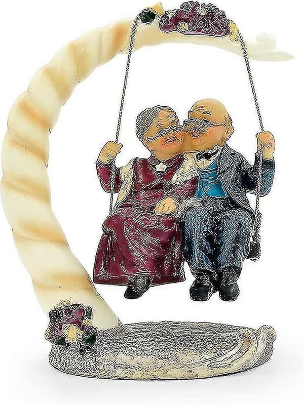 Bryllupsdag Par Figur - 40/50/60/70 års bryllupsdag