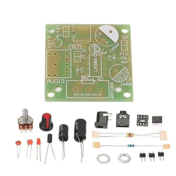 LM386 Lydforstærker Kit Super Mini Smart Elektronisk DIY Modul Board FR4A PCB 312V
