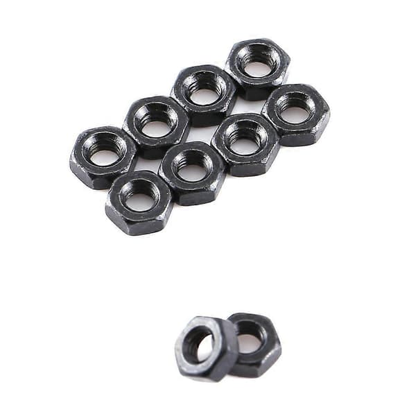 M3 Sorte Legeret Stål Hex Socket Skruer Bolt Med Hex Møtrikker Spændeskiver Sortiment (Knaphoved)