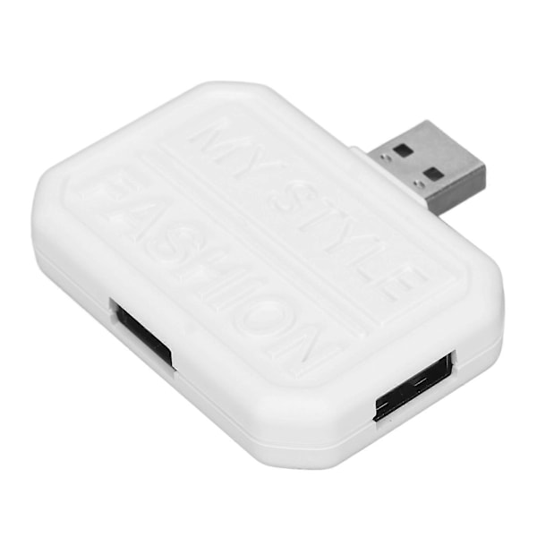 3 i 1 USB C Hub Dockingstation Multifunktionel Multiport Bærbar USB A til USB3.0 og 2 USB2.0 Dockingstation Hvid