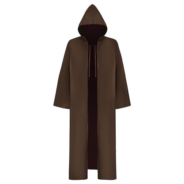 Halloween Robe Cosplay Kostym Star Wars Jedi Knight Cape Cloak Kostym coffee L