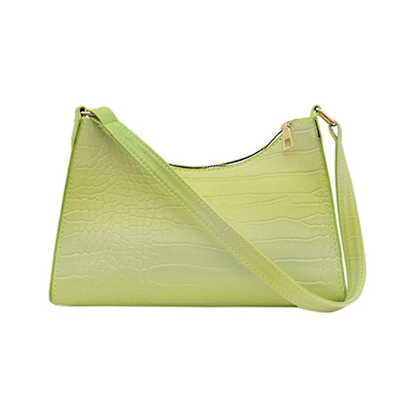 Fash Kvinnor Gradient Alligator Mönster Pu Axelrem Underarm Bag Dragkedja Pur