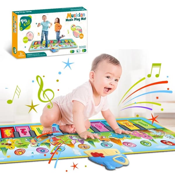 Multifunksjonell musikkmatte med pedaler for barn style 1