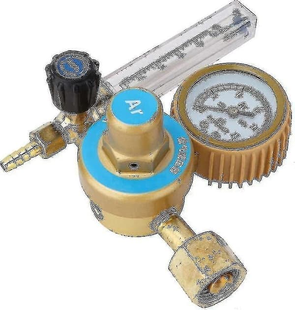 Argon CO2 Flödesmätare Regulator, Tryckmätare 0~25mpa, Universal Argon CO2 Svetsregulator Tryckreducerare