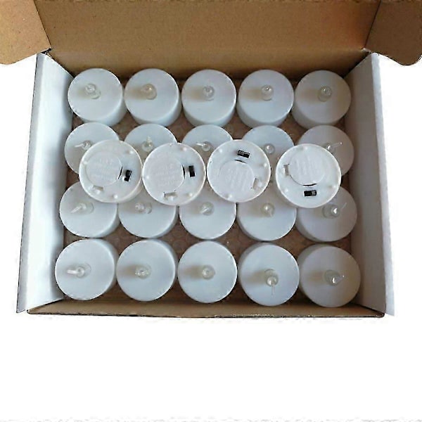24-pack LED-värmeljus  Flimrande flamlösa värmeljus