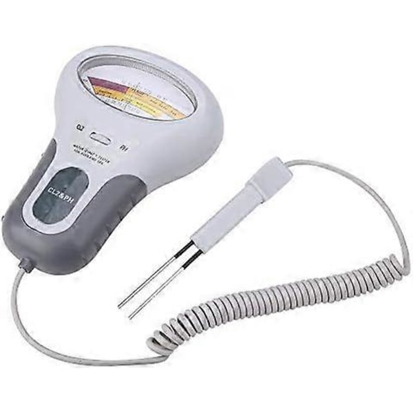 PC-102B CL2 Professionell Klor- och pH-analysator med Sond Vattenkvalitetsanalysator för Pool Spa