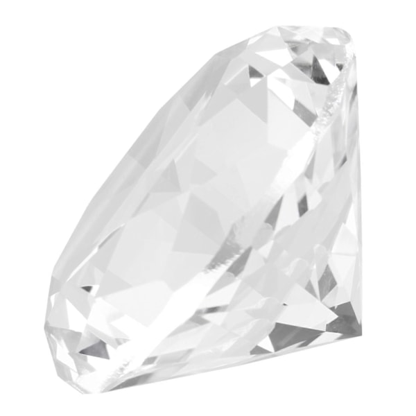 Syntetisk Diamantsten Stor Rhinestone Klar Glas Konstgjord Kristall Smycken Brevvikt