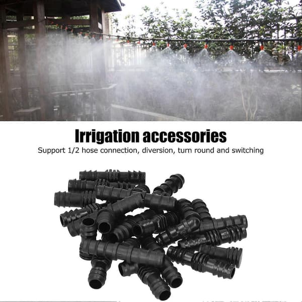 20 st/set Droppbevattningssystem Sprinkler Elbow Tee Kopplingsanslutningar Trädgårdstillbehör