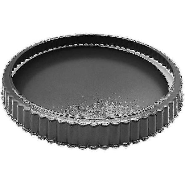 Tærteform - 22 cm Non-stick Aftagelig Løs Bund Quicheform, Riflet