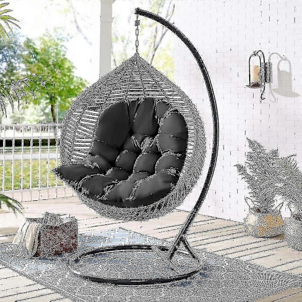 Hengende Egg Swing Hammock Stol Sete Tykk Pute Puteputer for Hage Innendørs (inkluderer kun setepute)