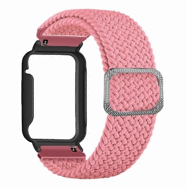 Typ D För Xiaomi Smart Band 8 Pro Klockarmband Flätad Nylonrem med Klockfodral