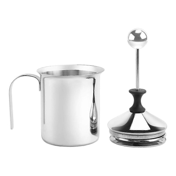 Manuell Melk Fransk Kaffemaskin Rustfritt Stål Håndpumpe Melkeskummer Håndholdt Melkekanne