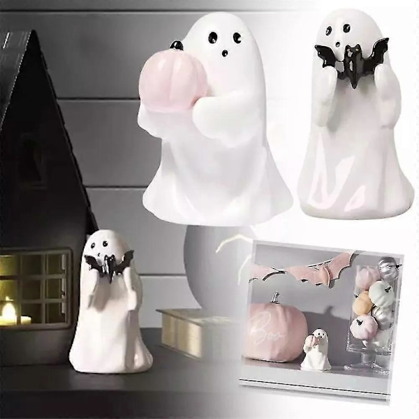 Bootiful Keramisk Spöke Halloween Dekorativ Figur