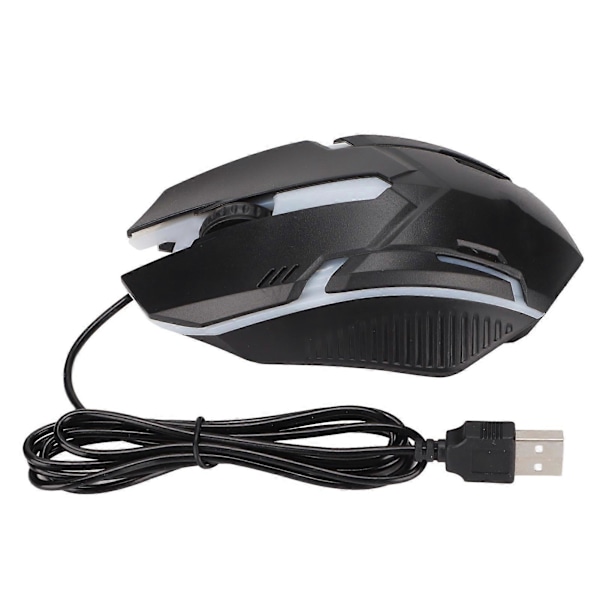 RGB Gamingmus 800/1200 DPI Känslig USB Gamingmus Trådbunden för Stationära Datorer och Laptops