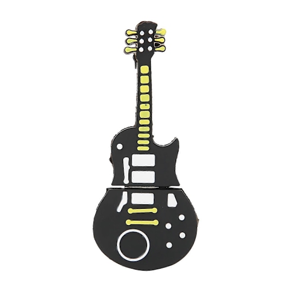 Flash Disk Bærbar Tegneserie Guitarformet USB Thumb Memory Stick til Informationslagring Dataoverførsel Gave (64GB)